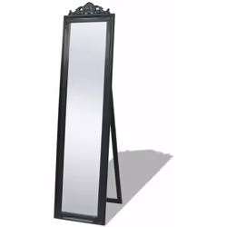 Ce miroir magnifique sur pied, avec son cadre ornementé, créera une atmosphère baroque dans votre couloir, chambre, dressing, ...