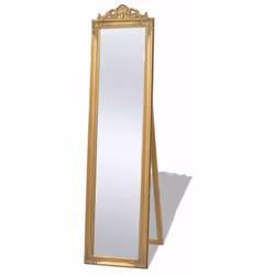 Ce miroir magnifique sur pied, avec son cadre ornementé, créera une atmosphère baroque dans votre couloir, chambre, dressing, ...