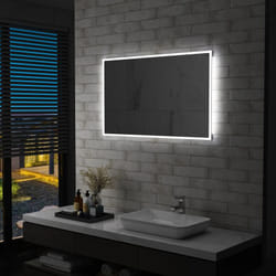 Miroir mural à led pour salle de bains 100 x 60 cm DEC022609