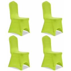 Housse de chaise extensible 4 pcs vert DEC022366