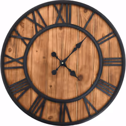 Notre horloge murale antique sera un excellent supplément à la décoration de votre maison ! L'horloge a un cadre en métal rob ...