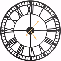 Notre horloge murale antique sera un excellent supplément à la décoration de votre maison ! L'horloge a un cadre en métal rob ...