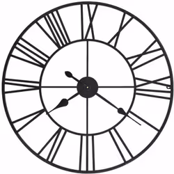 Notre horloge murale antique sera un excellent supplément à la décoration de votre maison ! L'horloge a un cadre en métal rob ...