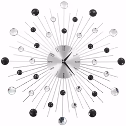 Notre horloge murale sera un excellent supplément à la décoration de votre chambre ! L'horloge est dotée d'un cadre en alumin ...