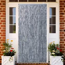 Moustiquaire - Chenille - Rideau contre insectes - 100x220 cm - Blanc - Ajustable