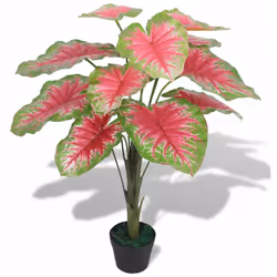 Ajoutez de la verdure à votre intérieur avec cette plante artificielle réaliste caladium. La plante caladium fait 70 cm de ha ...