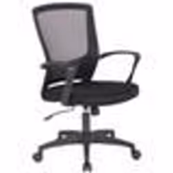 Chaise fauteuil de bureau sur roulettes en maille noir reglable avec accoudoirs