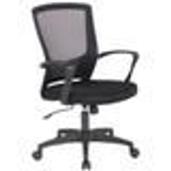 Chaise fauteuil de bureau sur roulettes en maille noir reglable avec accoudoirs