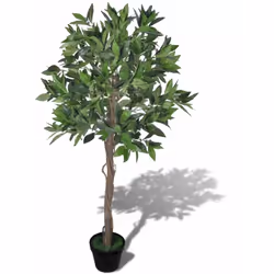 Ce laurier artificiel de 120 cm de haut est un choix idéal pour votre chambre et bureau.Les 546 feuilles ont de légères varia ...