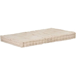 Décoshop26 - coussin de canapé palette 100 % coton 120x80x10 cm beige DEC021814