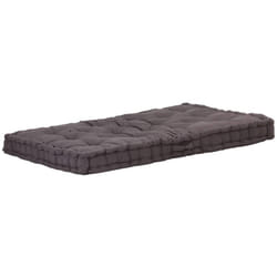 Coussin de plancher de palette Coton matelas de sol 120x80x10 cm Anthracite DEC021810