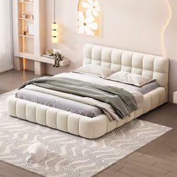 Ce magnifique lit rembourré confère à votre chambre à coucher une sensation de design unique grâce à sa forme sobre et élégan ...