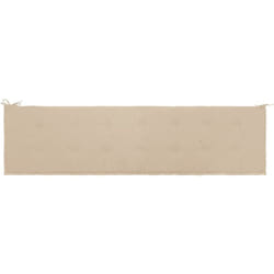 Décoshop26 - Coussin de banc de jardin Beige 200 x 50 x 3 cm DEC021743