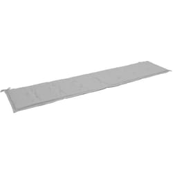 Décoshop26 - Coussin de banc de jardin Gris 200 x 50 x 3 cm DEC021735