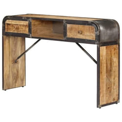 Buffet bas Helloshop26 - Bois massif - Noir - Laqué - 2 portes - 1 tiroir - 120 cm