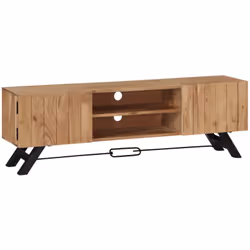 Ce meuble TV dégage un charme rustique. Il constituera un supplément à la fois pratique et attrayant à votre intérieur. Le bu ...