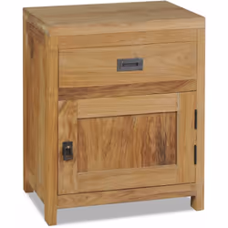 Cette table de chevet de style colonial en teck massif, ajoutera une touche de charme rustique à votre intérieur. Elle peut é ...