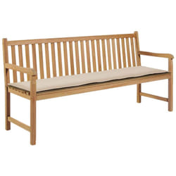 Décoshop26 - Coussin de banc de jardin Crème 180 x 50 x 3 cm DEC021561