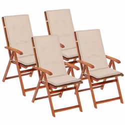 Rendez vos chaises de jardin plus confortables tout en ajoutant une touche de couleur grâce à cet ensemble de 4 coussins de c ...