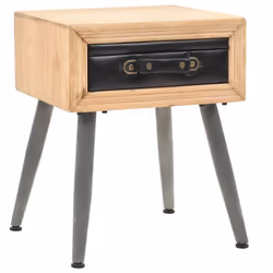 Table de nuit chevet commode armoire meuble chambre bois de sapin massif 43 x 38 x 50 cm