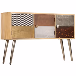 Ce buffet apportera une touche intemporelle à votre décoration intérieure. Le buffet est en bois de manguier massif, très sta ...