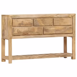 Buffet bahut armoire console meuble de rangement 120 cm bois de manguier massif