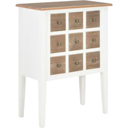 Buffet bahut armoire console meuble de rangement blanc 80 cm bois massif
