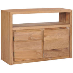 Buffet bahut armoire console meuble de rangement 80 cm bois de teck massif
