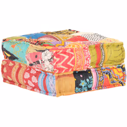 Ajoutez une touche de style exotique à votre intérieur avec notre pouf ! Ce repose-pied est recouvert d'un tissu doux au touc ...