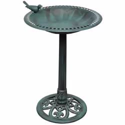 Placez votre perchoir partout en extérieur : sur la terrasse, le balcon, dans votre jardin...La vasque est étanche. Cette der ...