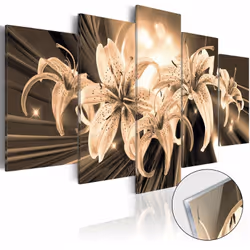 Tableaux en verre acrylique décoration murale motif Bouquet de souvenirs en 5 panneaux Dimensions: 100x50 cm Dimensions par p ...