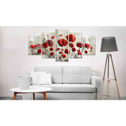 Tableau sur verre acrylique - Сhamp bordeaux [Glass] 100x50 cm TVA110076