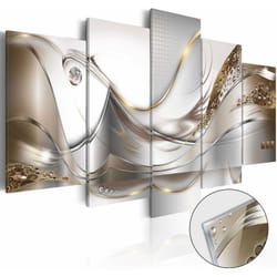 Tableaux en verre acrylique décoration murale motif Vol d'or 100x50 cm TVA110018