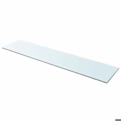 Panneau pour etagere verre transparent 110 x 25 cm