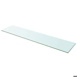 Panneau pour etagere verre transparent 110 x 25 cm