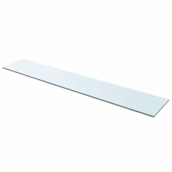 Panneau pour etagere verre transparent 110 x 20 cm