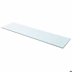 Panneau pour etagere verre transparent 100 x 25 cm