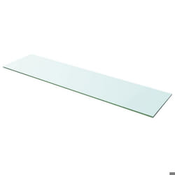 Panneau pour etagere verre transparent 100 x 25 cm
