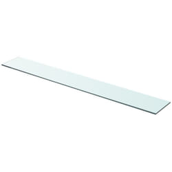 Panneau d'étagère verre transparent 90 x 12 cm