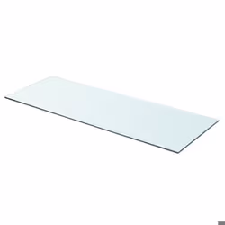 Panneau pour étagère - Design - Verre trempé - 80 x 30 cm - Transparent - Capacité 15 kg