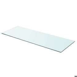 Panneau pour étagère - Design - Verre trempé - 80 x 30 cm - Transparent - Capacité 15 kg