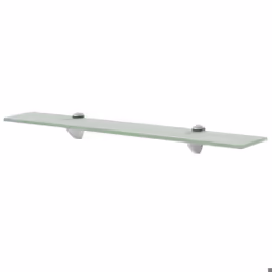 Étagère murale en verre trempé 60 x 20 cm - Helloshop26 - 2702162/2 - Capacité de charge 10 kg