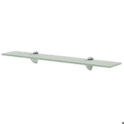 Étagère murale en verre trempé 60 x 20 cm - Helloshop26 - 2702162/2 - Capacité de charge 10 kg