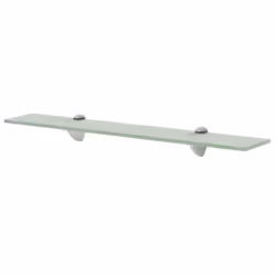 Étagère murale en verre trempé 60 x 10 cm - Helloshop26 - Noir - Meuble de salle de bain
