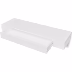 etagere armoire meuble design murale en mdf blanc avec 1 tiroir pour dvd/livres