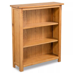 Helloshop26 - tagère meuble design bibliothèque 82cm bois de chêne massif