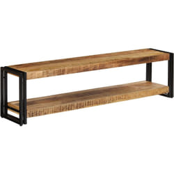 Meuble télé buffet tv télévision design pratique 150 cm bois massif de manguier