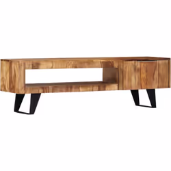 Doté d'un design à la fois tendance et pratique, ce meuble tv en bois massif de Shesham deviendra certainement un point centr ...