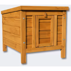Cabane à lapins ou autres petits rongeurs en bois, pour enclos à l'air libre Montage très facile Construction complète en boi ...