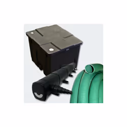 Le kit de filtration comprend: Filtre de bassin jusqu'à 12000l Stérilisateur / Clarificateur UVC avec 72W Tuyau résistant aux ...